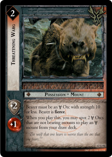Threatening Warg